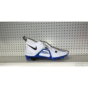 Nike Alpha Menace Pro 3 Mens Football Cleats Size 8 White Royal Blue Black